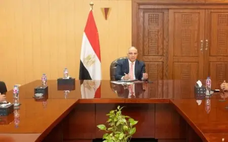 وزير الرى :التعاون مع الشركة فى مجالات نظم الإنذار المبكر للسيول