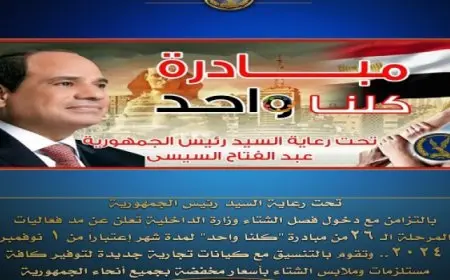 الداخلية تُعلن مد فعاليات المرحلة الـ 26 من مبادرة “كلنا واحد” شهرا اعتبارا من أول نوفمبر