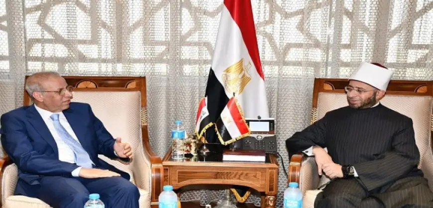 بال .. وزير الأوقاف يستقبل سفير العراق بالقاهرة لبحث التعاون المشترك