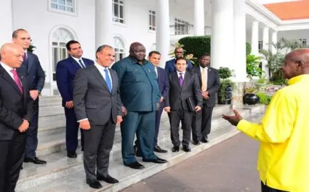 بال .. وزير الخارجية يسلم رسالة من الرئيس السيسي إلي شقيقه رئيس أوغندا