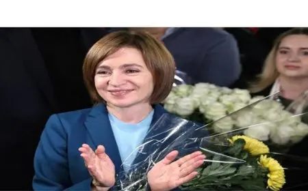 فوز رئيسة مولدوفا “مايا ساندو” بولاية ثانية بعد حصولها على 54% بالانتخابات الرئاسية