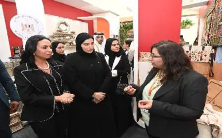 وزيرة التضامن ووزيرة التنمية الاجتماعية والأسرة القطرية يتفقدان معرض “ديارنا”