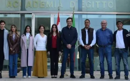 وزير الثقافة يتفقد سير العمل بالأكاديمية المصرية للفنون بروما