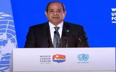 السيسي: المنتدى الحضري العالمي يأتي في وقت يواجه فيه العالم أزمات دولية لها تداعيات مدمرة