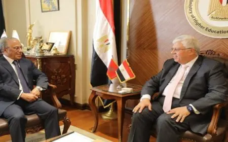 وزير التعليم العالي يبحث مع سفير المغرب تعزيز العلاقات الأكاديمية والبحثية بين الجانبين