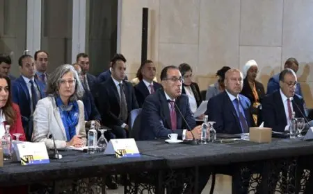 رئيس الوزراء يلقي كلمة خلال افتتاح المائدة المستديرة لوزراء الإسكان الأفارقة