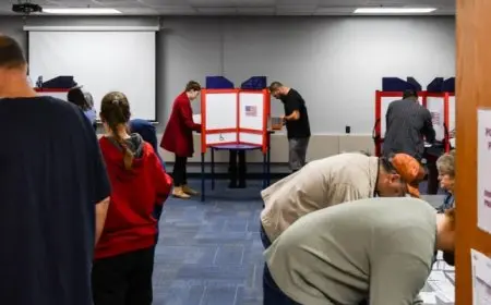 نتائج انتخابات أمريكا تظهر فوز ترامب في ولايتي إنديانا وكنتاكي وهاريس في فيرمونت