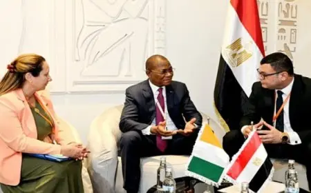 وزير الإسكان يعرض على نظيره من كوت ديفوار التجربة العمرانية المصرية