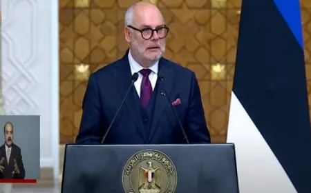 رئيس إستونيا : مهتمون بالتعاون مع مصر في العديد من المجالات خاصة ملف الطاقة