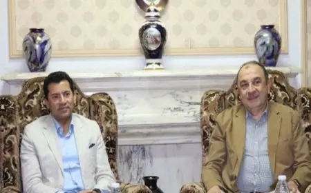 وزير قطاع الأعمال العام يستقبل وزير الرياضة بشركة غزل المحلة ويلتقيان نواب البرلمان بالغربية
