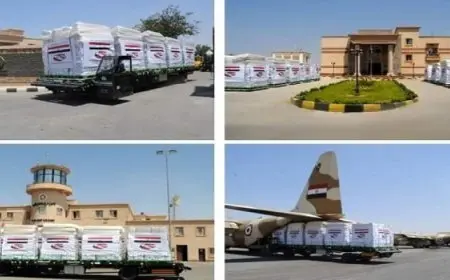 وصول طائرة مساعدات مصرية إلى مطار رفيق الحريري في إطار الجسر الجوي لدعم لبنان