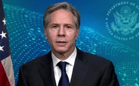 وزير الخارجية الأمريكي يؤكد أهمية زيادة المساعدات الإنسانية إلى قطاع غزة