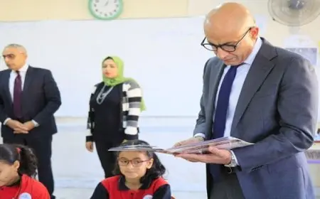 وزير التربية والتعليم يتفقد المدرسة المصرية اليابانية بالشروق لمتابعة المنظومة التعليمية بها