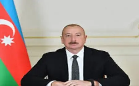 رئيس أذربيجان يؤكد دعم بلاده لحل سلمي للنزاع في الشرق الأوسط بناء على مبدأ “الدولتين”