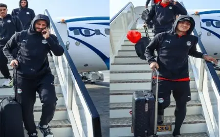 وصول بعثة منتخب مصر بعد رحلة الـ10 ساعات من كاب فيردي