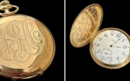 ساعة جيب ذهبية من حطام “تايتانيك” 2 مليون دولار