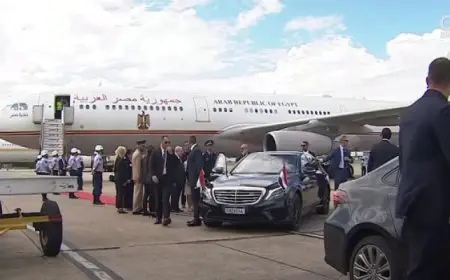 الرئيس السيسي يصل ريو دي جانيرو للمشاركة في قمة مجموعة العشرين بالبرازيل