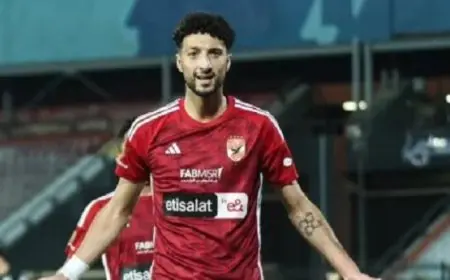 تأكد غياب وسام أبوعلي عن مباراة الأهلي أمام الاتحاد السكندري في الدوري بسبب الإصابة