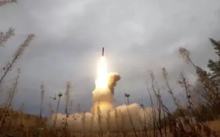 أوكرانيا تتهم روسيا بإطلاق صاروخ عابر للقارات للمرة الأولى على أراضيها