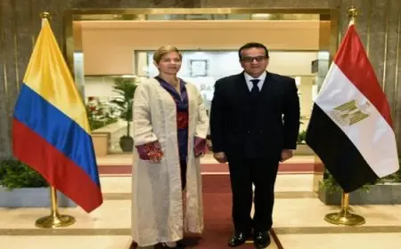 وزير الصحة يبحث مع السيدة الأولى بكولومبيا فرص التعاون بين البلدين في مجالي الصحة والتنمية البشرية