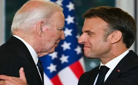 بايدن وماكرون يبحثان الأوضاع في الشرق الأوسط وسبل وقف إطلاق النار في لبنان