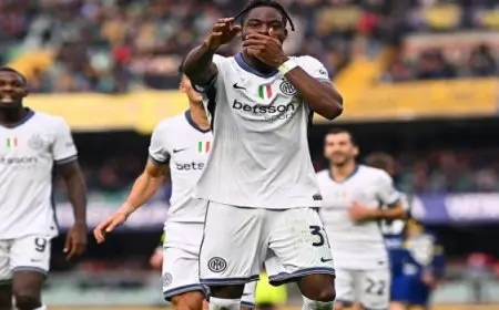 إنتر ميلان يتصدر الدوري الإيطالي مؤقتا بالفوز على هيلاس فيرونا 5-0