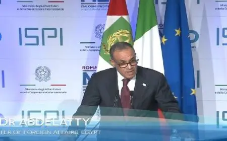 وزير الخارجية يشارك في الجلسة الافتتاحية لمنتدى حوارات روما المتوسطية