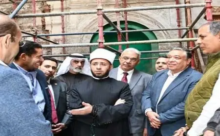 وزير الأوقاف يتابع أعمال صيانة وترميم مسجد عبد الرحمن كتخدا الأثري