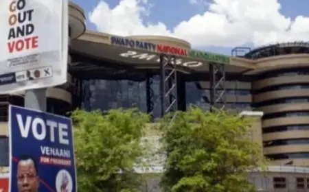 الناخبون يتوجهون لصناديق الاقتراع للتصويت فى الانتخابات الرئاسية فى ناميبيا