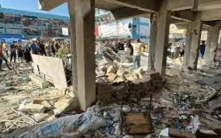 استشهاد 12 و إصابة آخرين في قصف مدرسة تؤوي نازحين بحي الدرج وسط مدينة غزة