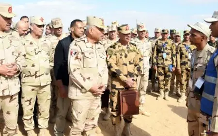 بال وال .. وزير الدفاع يتفقد عددًا من وحدات القوات المسلحة المخطط اشتراكها بإحدى مهام الإتحاد الإفريقي