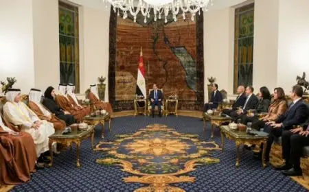 الرئيس السيسي يستعرض مع رئيس وزراء قطر الجهود المشتركة الرامية لوقف إطلاق النار في غزة