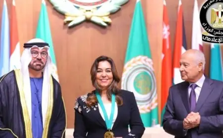 منال عوض تفوز بجائزة التميز الحكومي العربي كأفضل محافظ على مستوي الدول العربية لعام 2023 – 2024