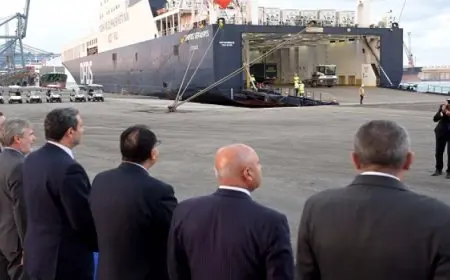 رئيس الوزراء يتفقد الأوناش العملاقة بمحطة حاويات “تحيا مصر 1” بميناء دمياط