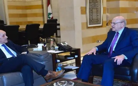 ميقاتي يبحث مع موفد فرنسي الوضع بعد وقف إطلاق النارفي لبنان