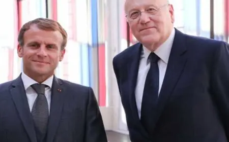 رئيس الحكومة اللبنانية يبحث هاتفيا مع الرئيس الفرنسي الوضع الراهن بعد سريان قرار وقف إطلاق النار