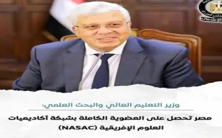 وزير التعليم العالى: مصر تحصل على العضوية الكاملة بشبكة أكاديميات العلوم الإفريقية