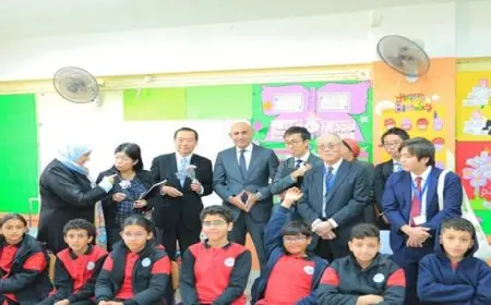 وزير التعليم ووزير الدولة للشؤون الخارجية اليابانى يتفقدان “المدرسة المصرية اليابانية” بزهراء مدينة نصر