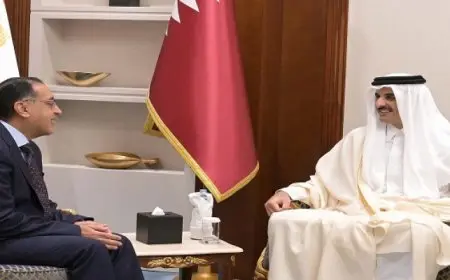 على هامش منتدى الدوحة 2024: أمير دولة قطر يستقبل رئيس الوزراء