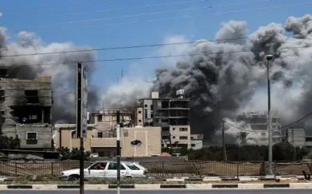 استشهاد 5 فلسطينيين في غارات إسرائيلية على رفح وحي الرمال .. و22 شهيدًا في قصف على النصيرات وسط غزة