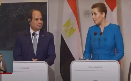 الرئيس السيسي ورئيسة وزراء الدنمارك يوقعان إعلان ترفيع العلاقات بين البلدين إلى «الإستراتيجية»