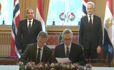 الرئيس السيسي ورئيس وزراء النرويج يشهدان التوقيع على عددًا من مذكرات التعاون المشترك