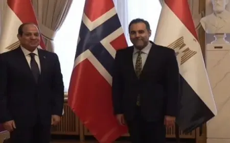الرئيس السيسي يلتقي رئيس البرلمان النرويجي وأعضاء لجنة الشئون الخارجية والدفاع