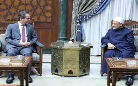 شيخ الأزهر يستقبل رئيس الهيئة الوطنية للإعلام