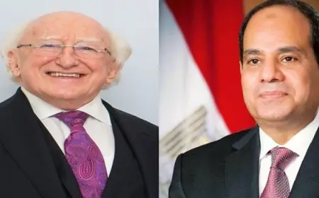 في ثالث محطات جولته الأوروبية .. الرئيس السيسي يلتقي اليوم رئيس أيرلندا في القصر الجمهوري بدبلن