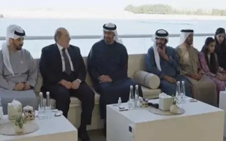 رئيس مجلس الشيوخ يؤكد لمحمد بن زايد: العلاقات بين البلدين نموذج يحتذى به في التضامن والتكامل الإقليمي