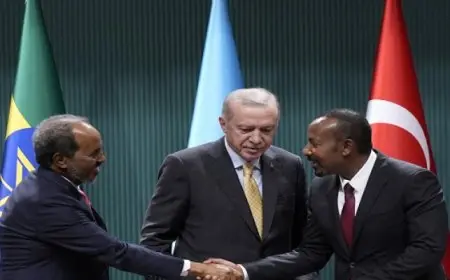 أردوغان يعلن عن اتفاق تاريخي للمصالحة بين الصومال وإثيوبيا