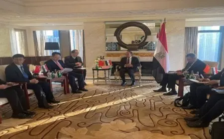 وزير الخارجية والهجرة يلتقي برئيس مجلس إدارة شركة “تيدا” الصينية