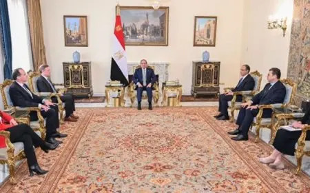 بال ..الرئيس السيسي يستقبل مستشار الأمن القومي الأمريكي ومنسق الشرق الأوسط وشمال أفريقيا بمجلس الأمن القومي الأمريكي