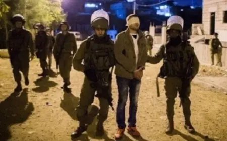 قوات الاحتلال الإسرائيلي تعتقل 16 فلسطينيا على الأقل من الضفة الغربية